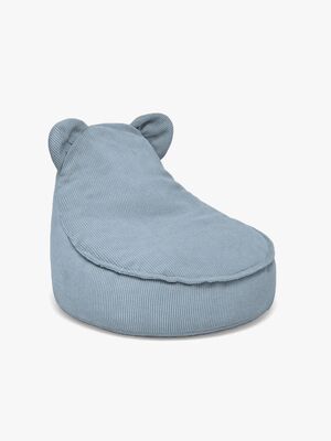Meowbaby Slimcord Sækkestol Teddy, Turquoise