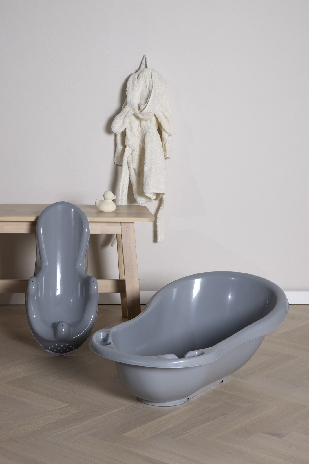 Beemoo CARE Badekar m. Badestol Grå