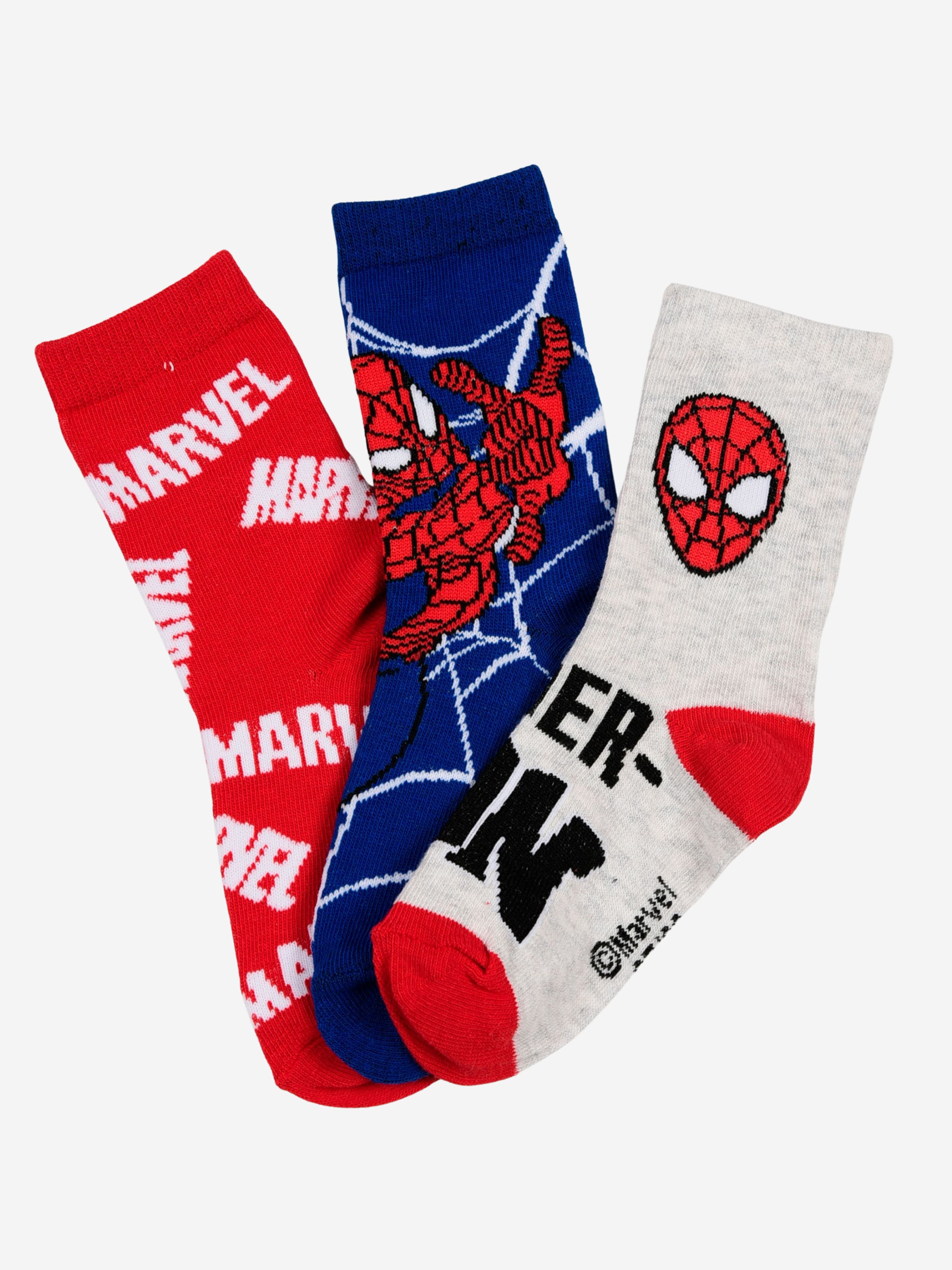 Marvel Spider-Man Strømper 3-pak, Multifarvet, 23-26