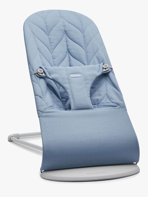 BabyBjörn Bliss Skråstol Woven Bladmønstret Quilt, Blå