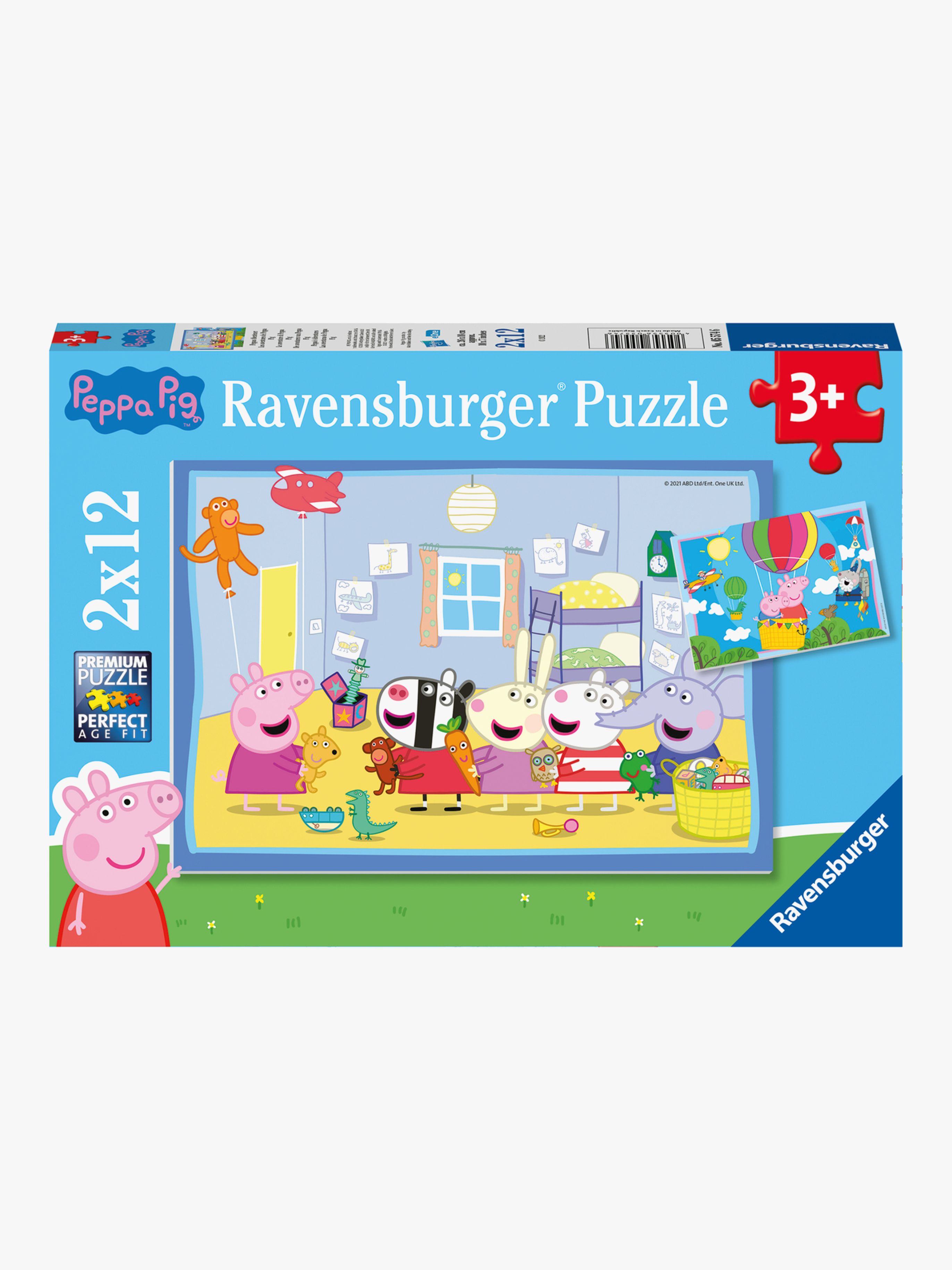 Ravensburger Puslespil, Gurli Gris 2x12 Brikker