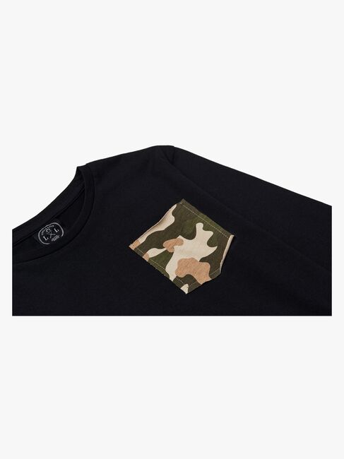 Luca & Lola Piero Langærmet T-Shirt, Black