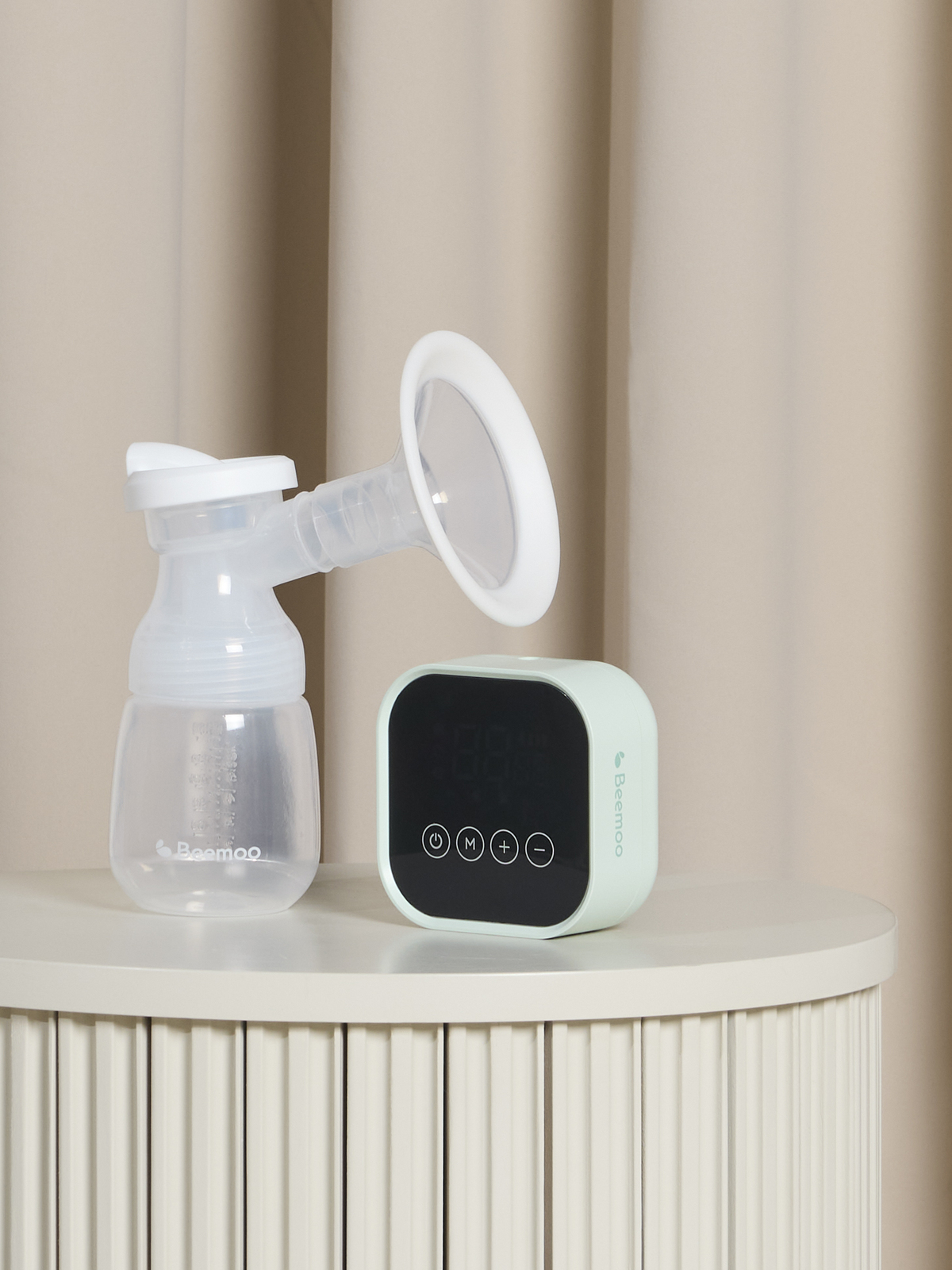 Beemoo CARE Pumply Elektrisk Brystpumpe Single, Soft Green