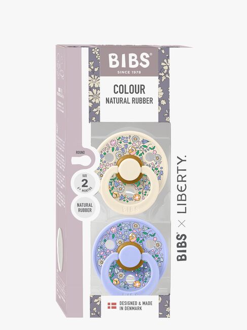BIBS x Liberty Colour Chloe Meadow Sut 2-pak Latex Str. 2, Ivory Mix