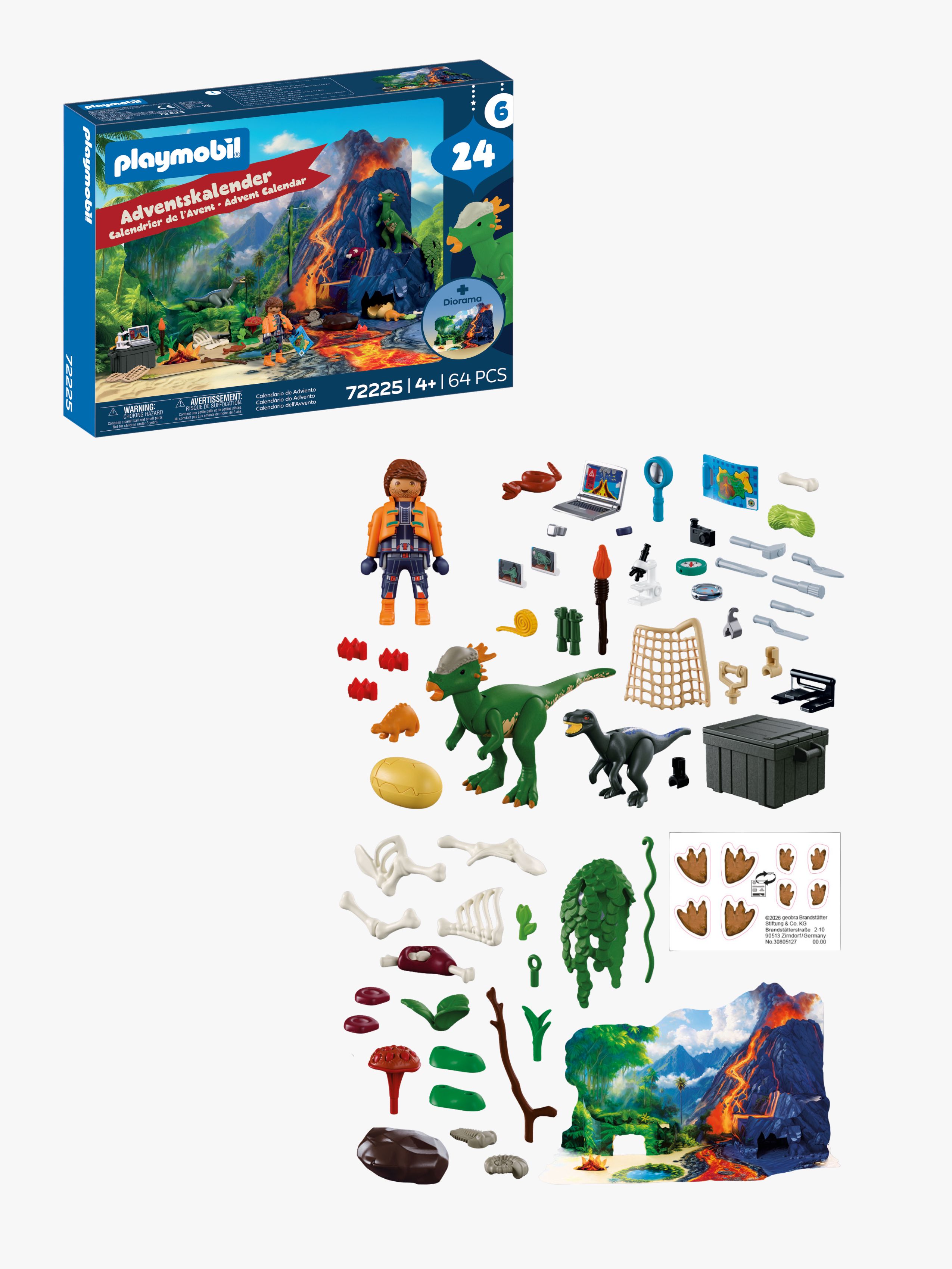 Playmobil Dinos 72225 Julekalender Dinosaurekspedition 2026