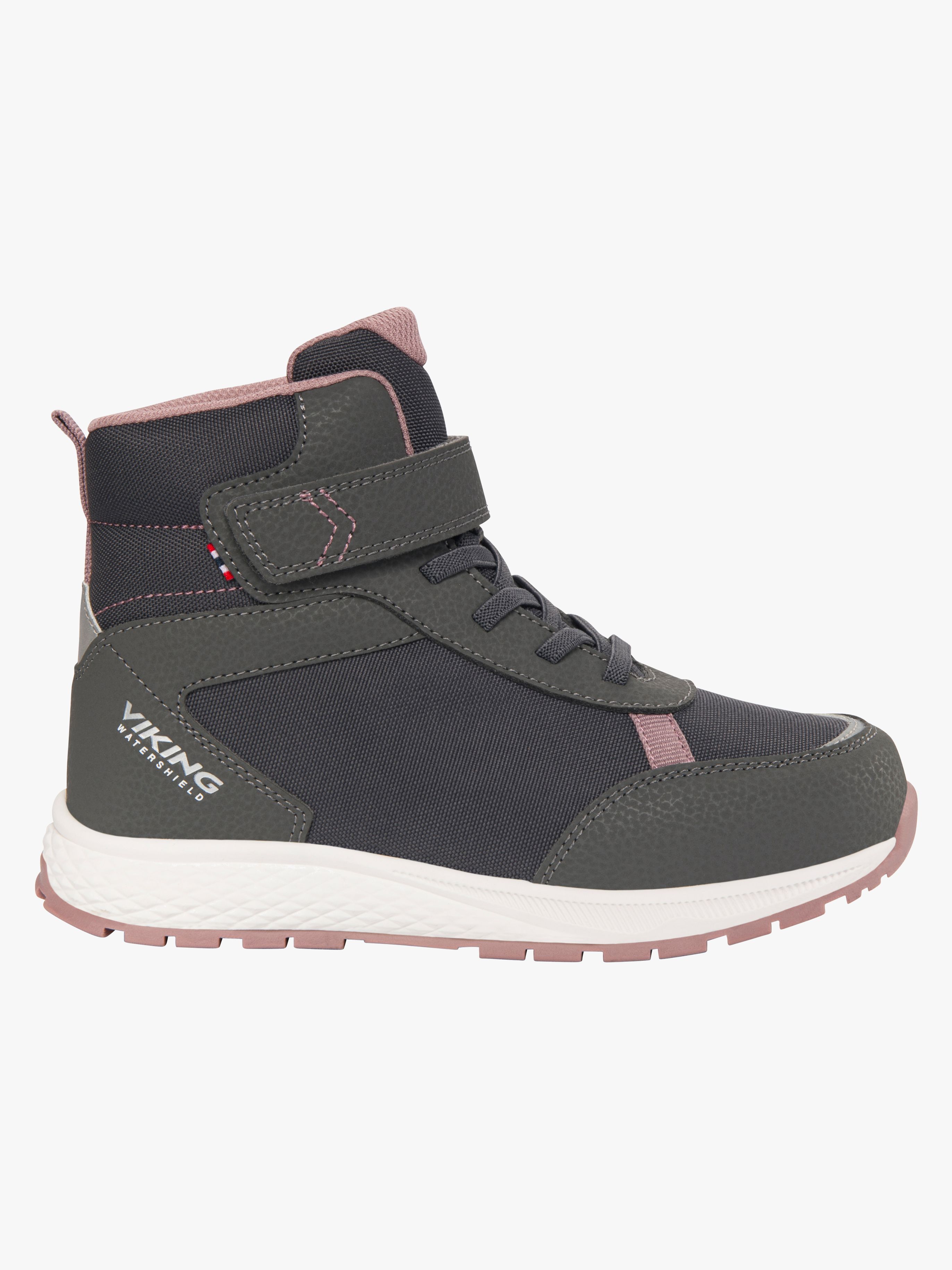 Viking Equip WP 1V Vinterstøvler, Charcoal/Dusty Pink, 31