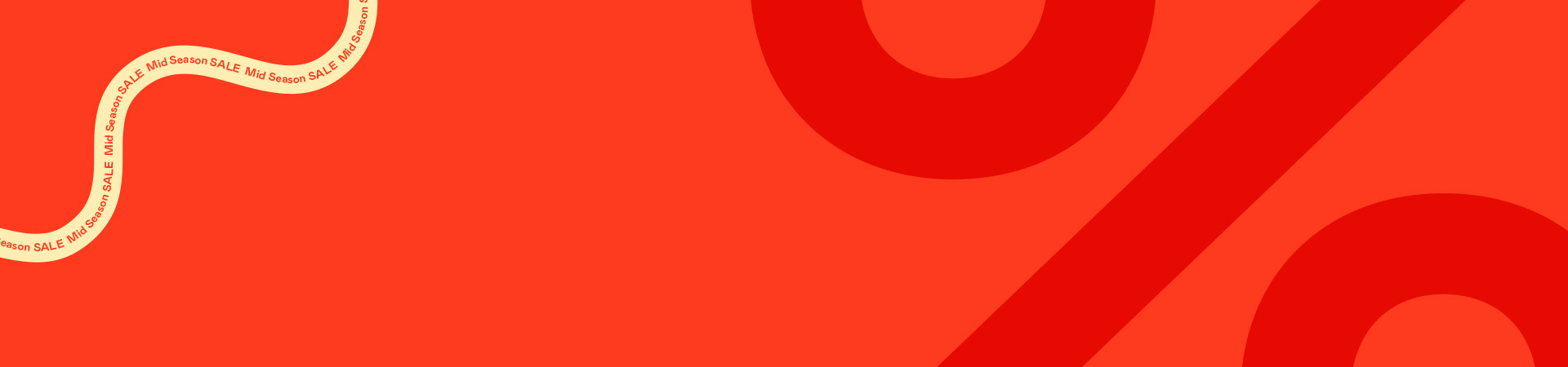 Abstrakt rød baggrund med cirkler og diagonale felter, dekorativt bånd nederst