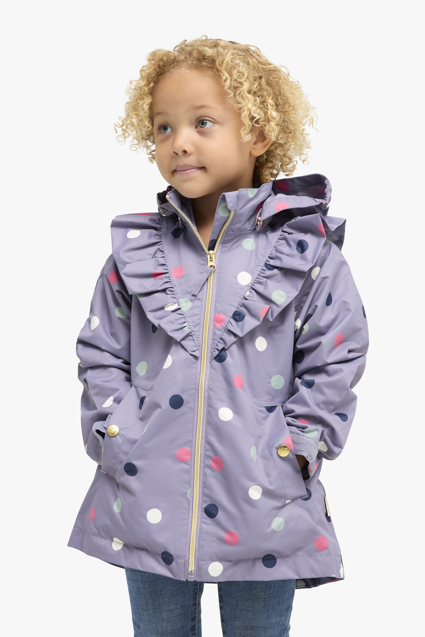 Petite Chérie Atelier Astrid Skaljakke, Dots Lavender Gray, 134-140