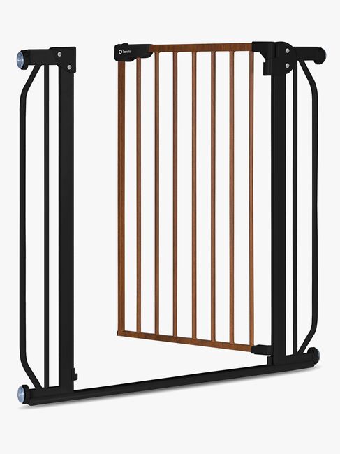 Lionelo Truus Slim Sikkerhedsgitter, Black Carbon/Natural