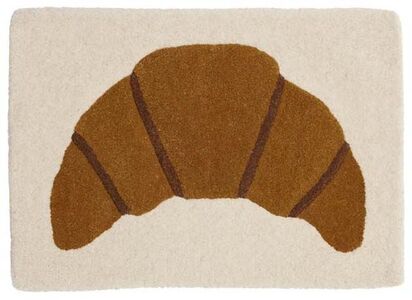OYOY Croissant Tufted Miniature Gulvtæppe, Brown
