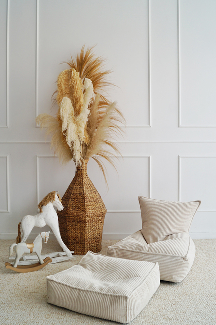 Alice & Fox MISTY Puf, Lys beige Manchester