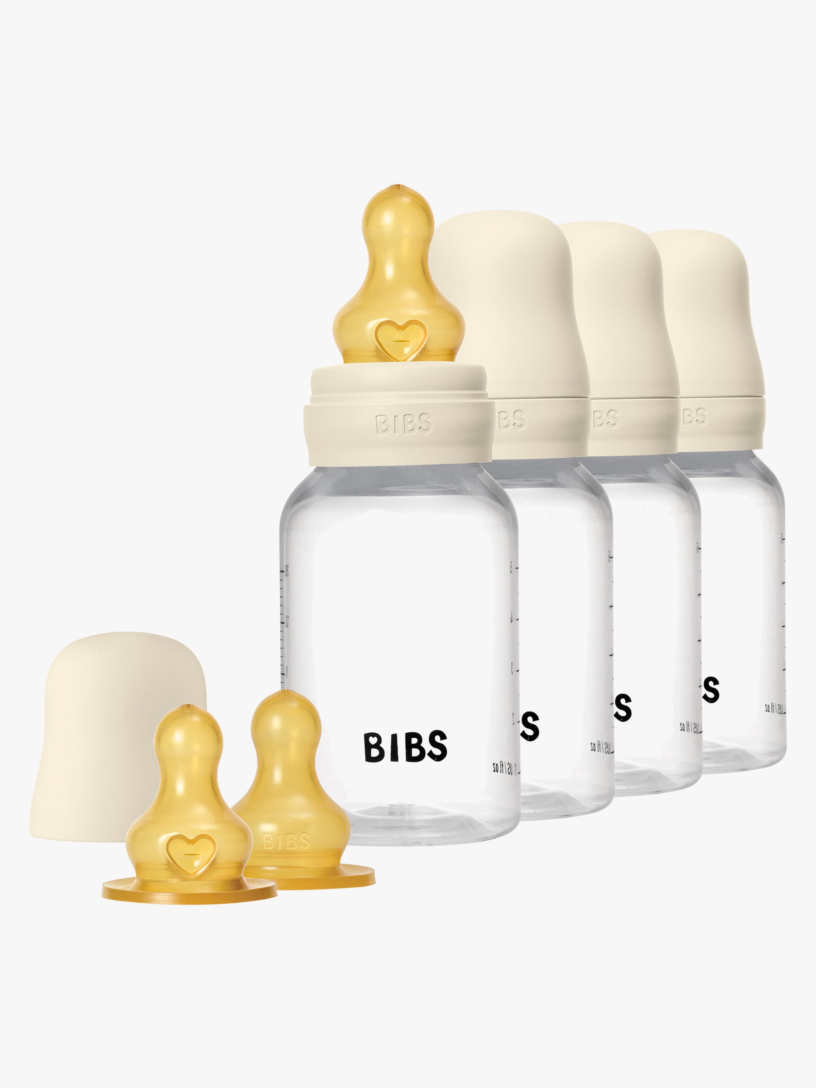 BIBS Sutteflaske Latex 4-pak 150 ml, Ivory