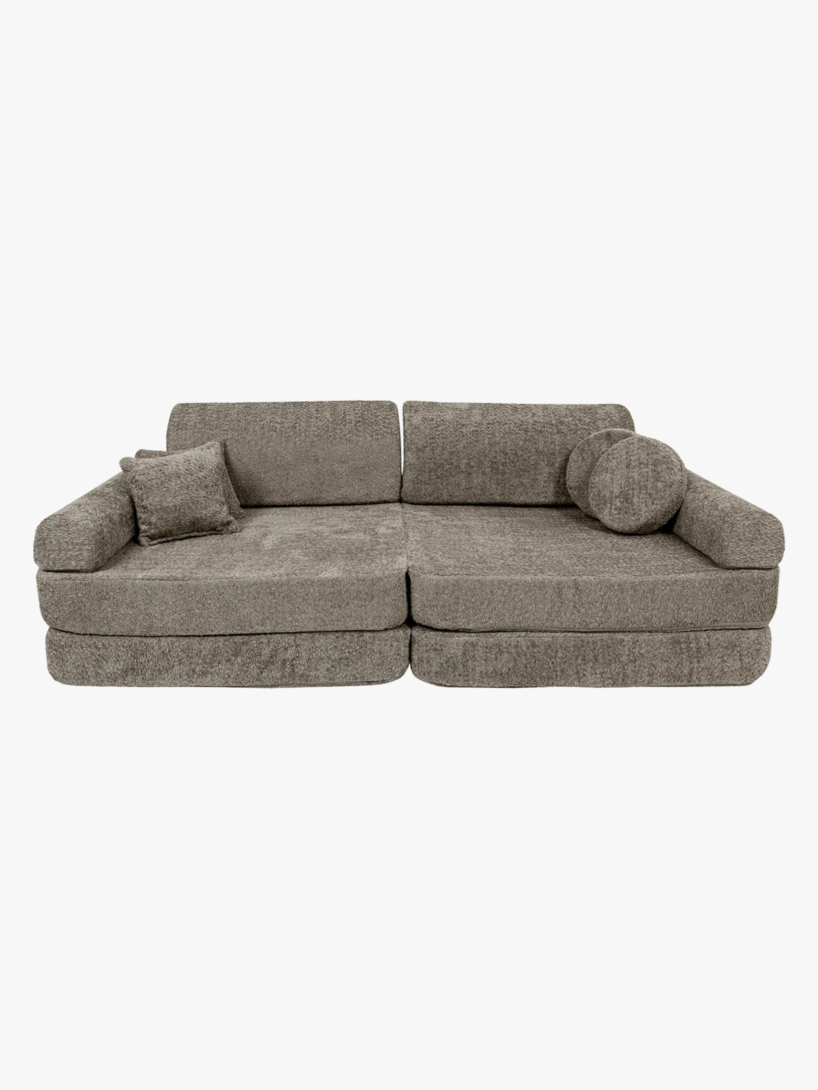 Meowbaby Play Premium Boucle Bygbar Sofa, Tan Beige, Børnemøbler, Indretning børneværelse