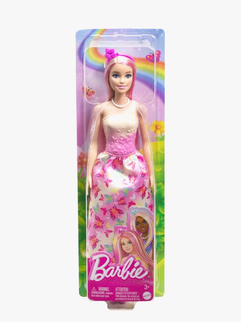 Barbie Royal Dukke med Pink Highlights