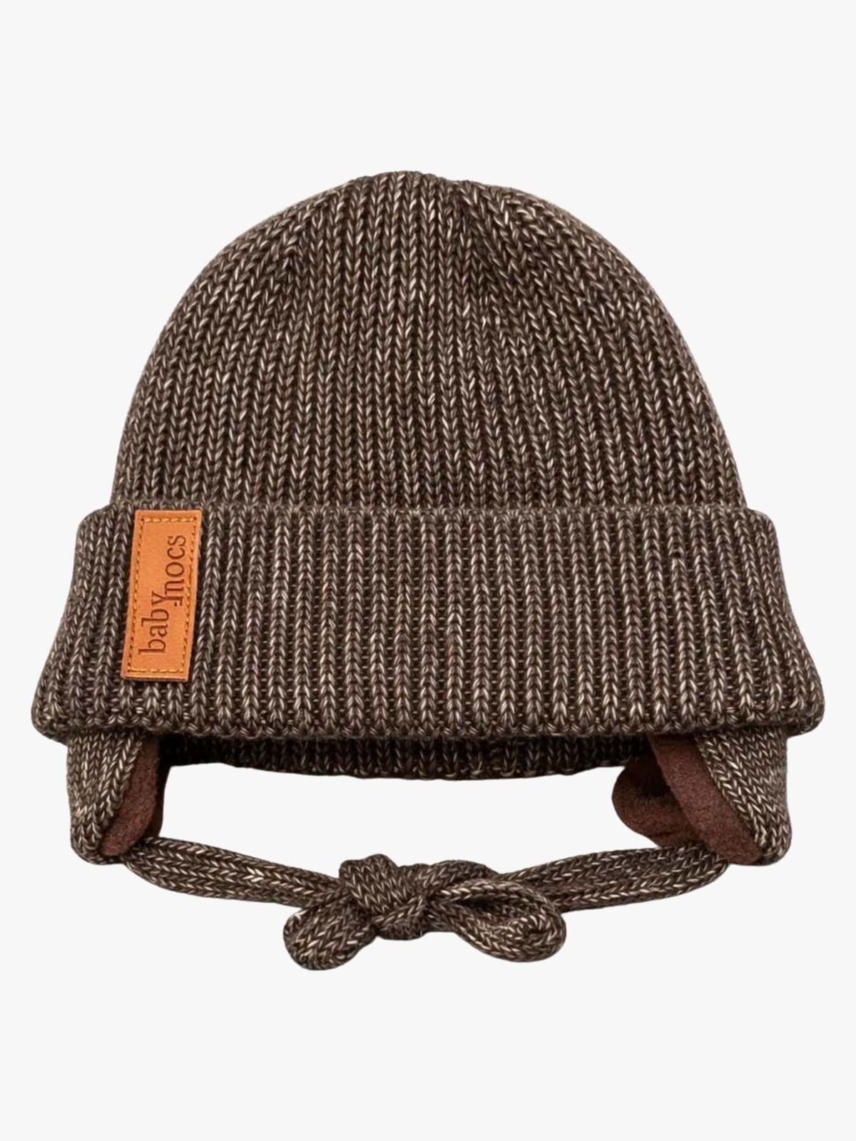 BabyMocs Hue med Øreklapper, Greige