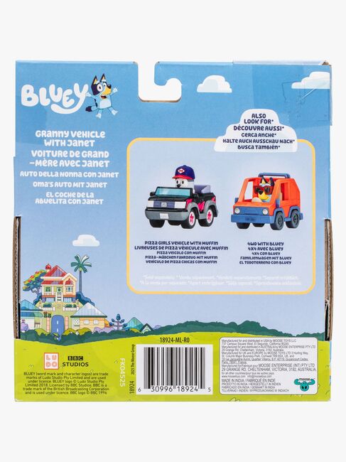 Bluey Figur med Transportmiddel Janet