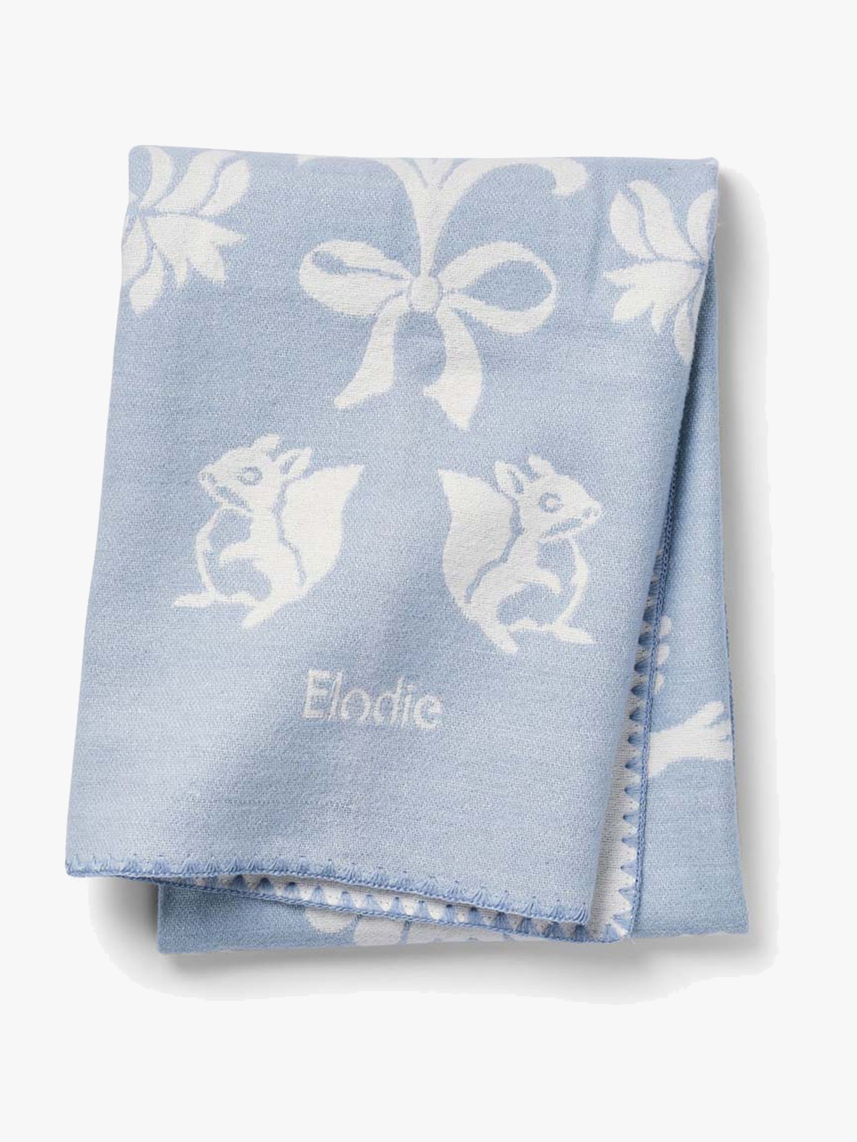 Elodie Tæppe Jacquard, Blueberry Blue