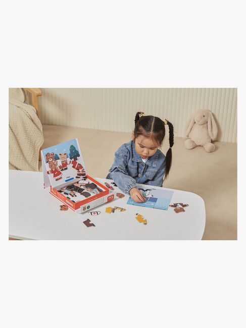 VIGA Dress Up Magnetsæt Bjørn Familie 54 Stk.