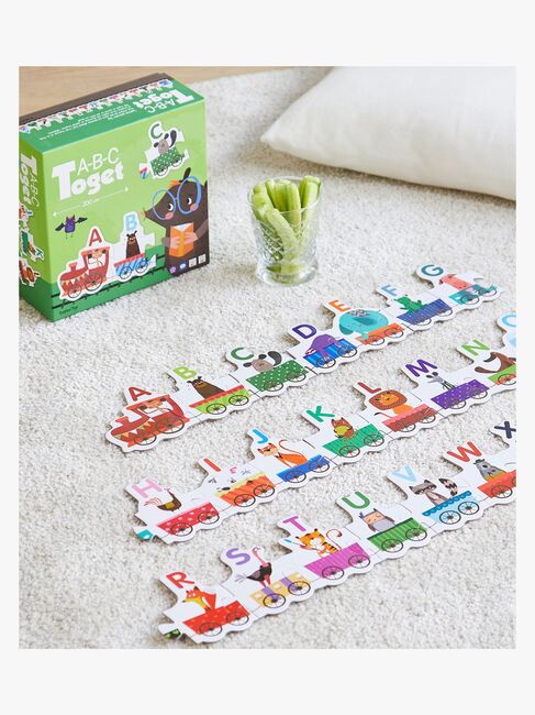 Barbo Toys ABC Puslespil Tog med Dyr 29 Brikker