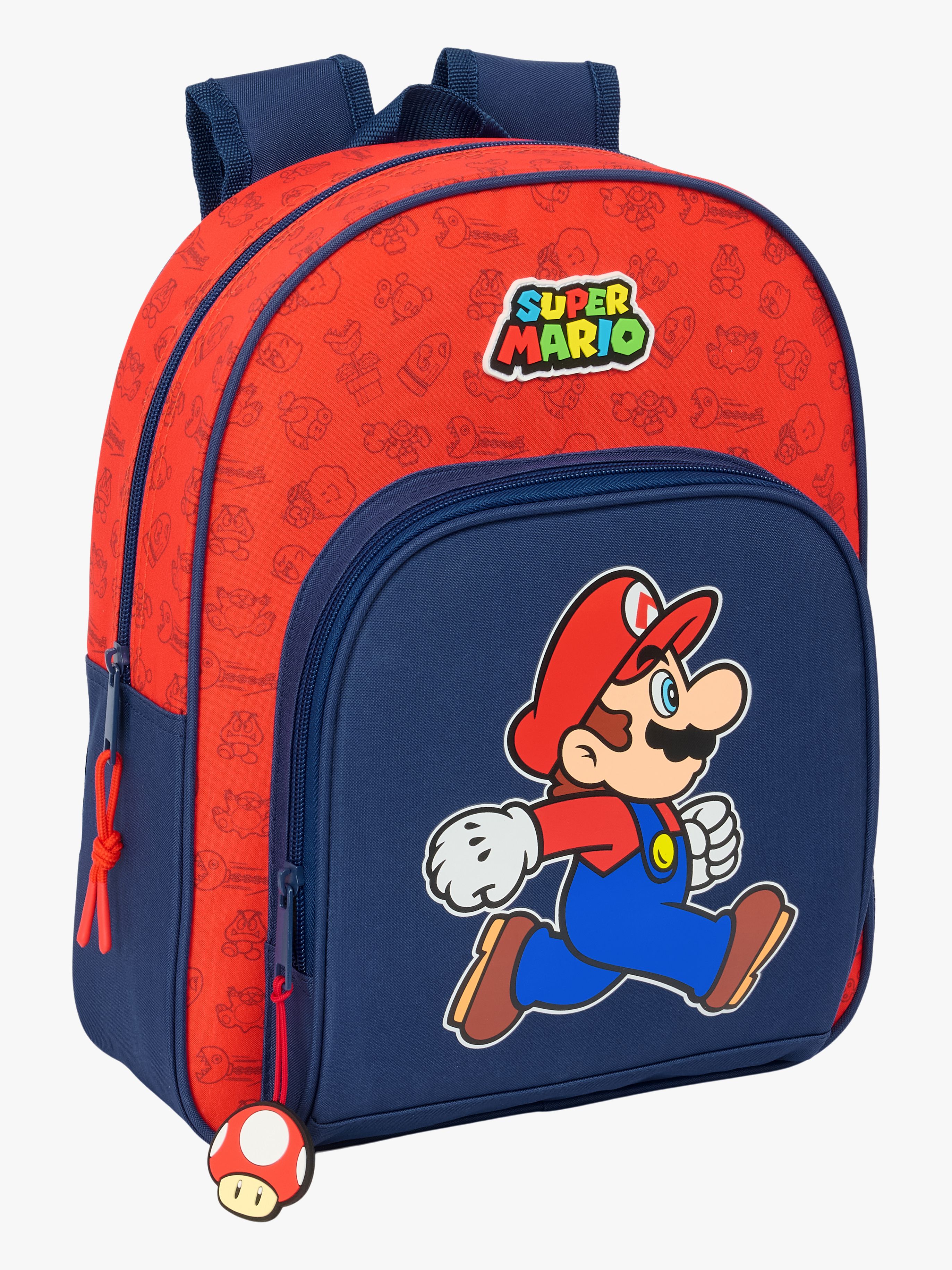Super Mario Small Rygsæk 9,5L Trick, Mørkeblå/Rød