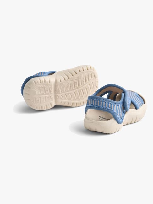 Wheat Bani Sandaler, Blue/Swim Stripe