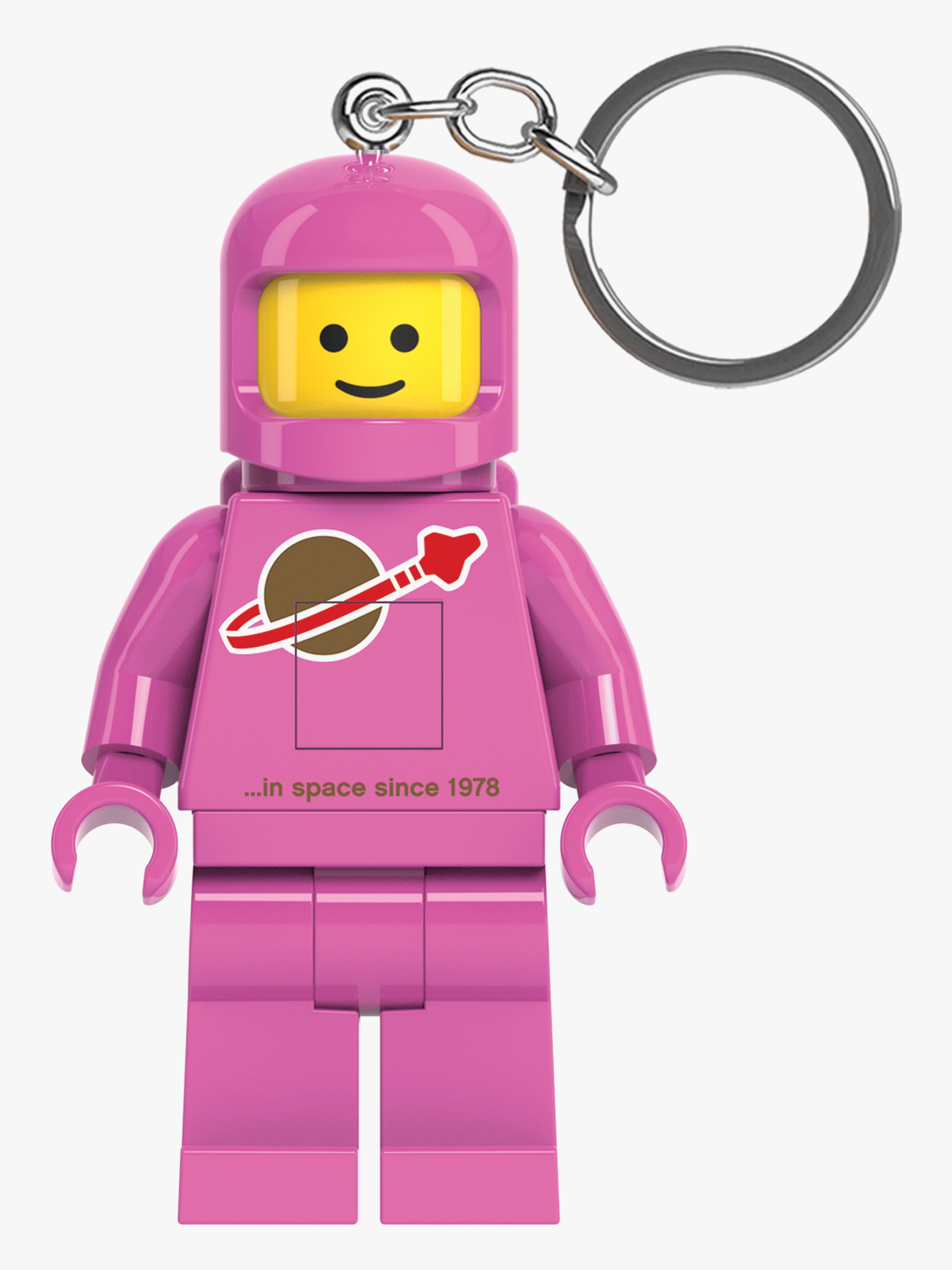 LEGO Minifigures™ Spaceman Pink Nøglering med LED-lys