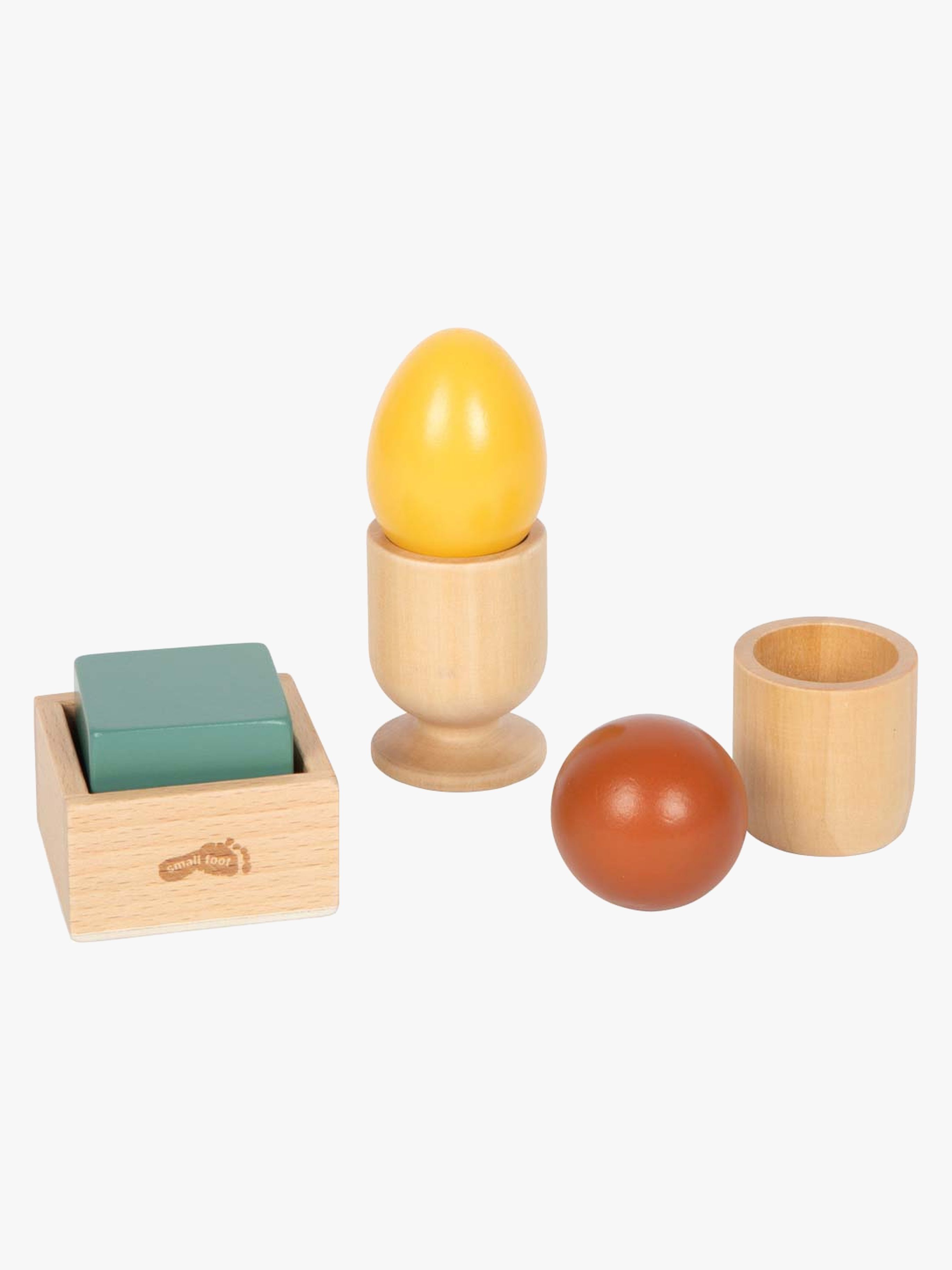 Small Foot Montessori Sorteringsspil Med Bolde, Kube Og Æg