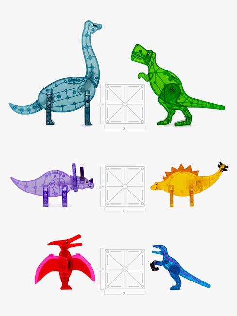 MAGNA-TILES Dinosaurverden XL Byggesæt 50 Dele