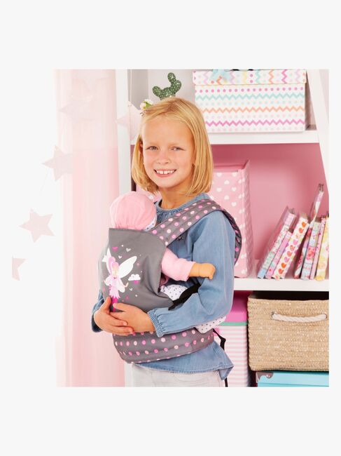 Bayer Design Dukkebæresele Deluxe, Grå/Lyserød