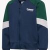 Hummel Loose Block Mini Full-Zip Trøje, Dress Blues