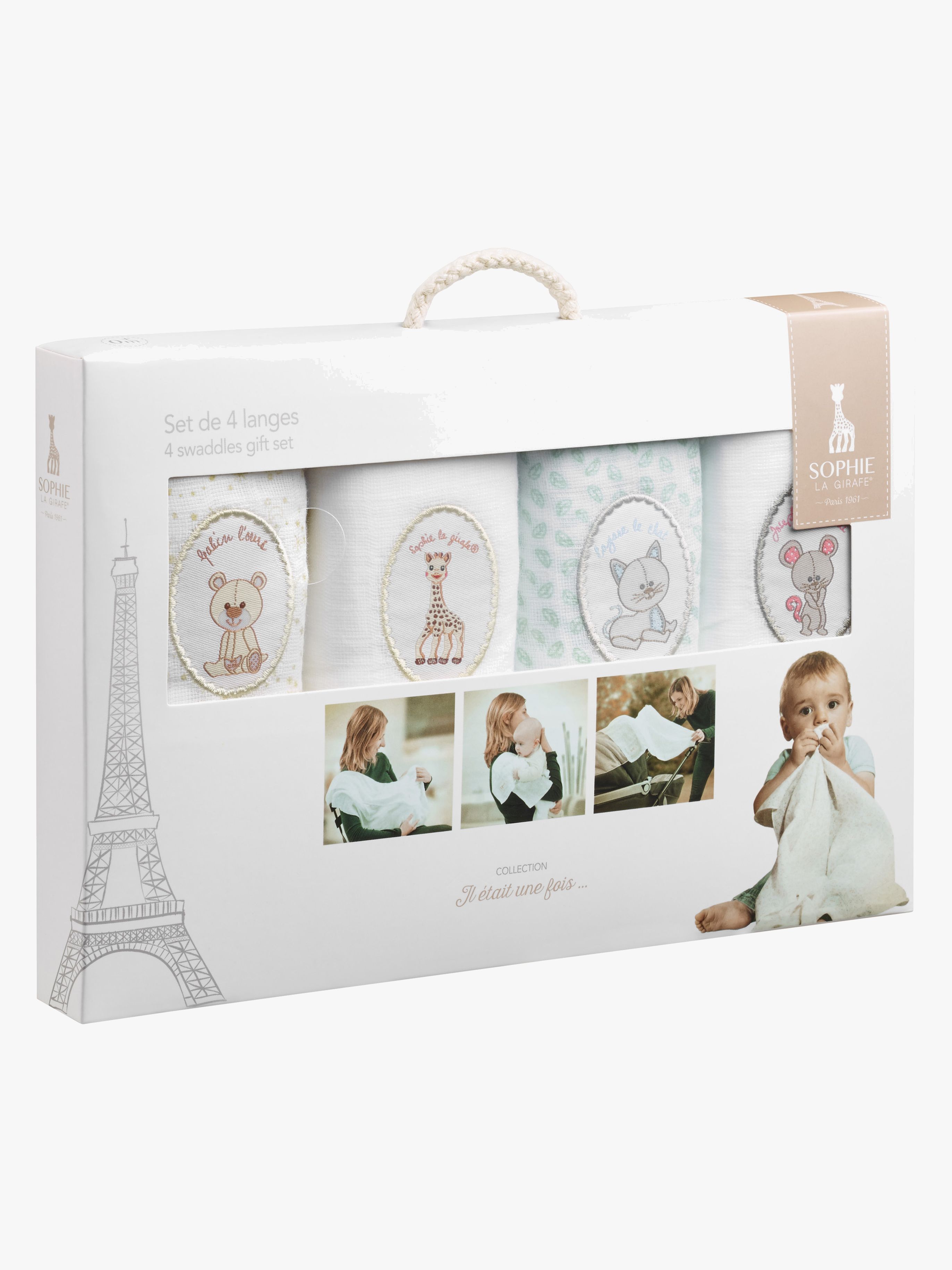 Sophie the Giraffe Stofble 4-pak