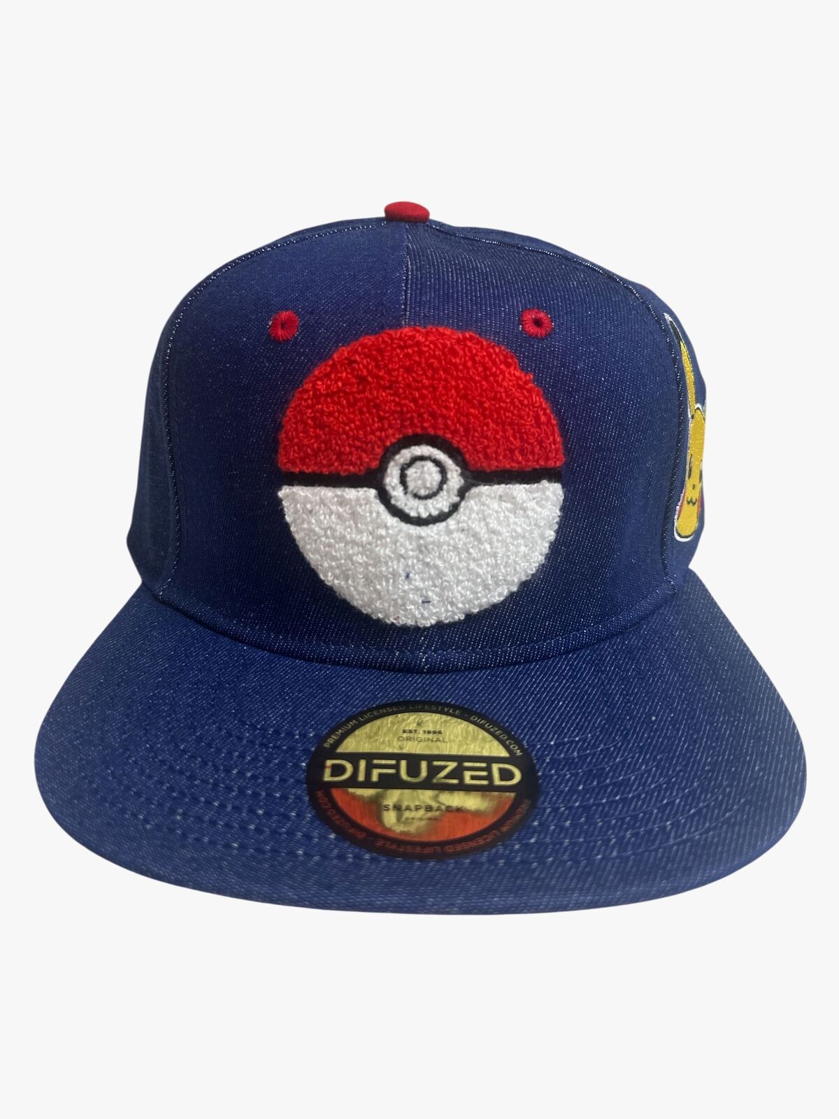 Pokémon Denim Snapback Kasket, Pokéball