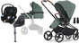 Crescent Ultra Duovogn inkl. Cybex Aton M Autostol Baby, Olive/Black Brown