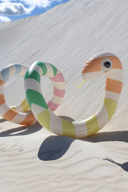 SUNNYLiFE  Stort Flydelegetøj, Poolside Sorbet Stripe