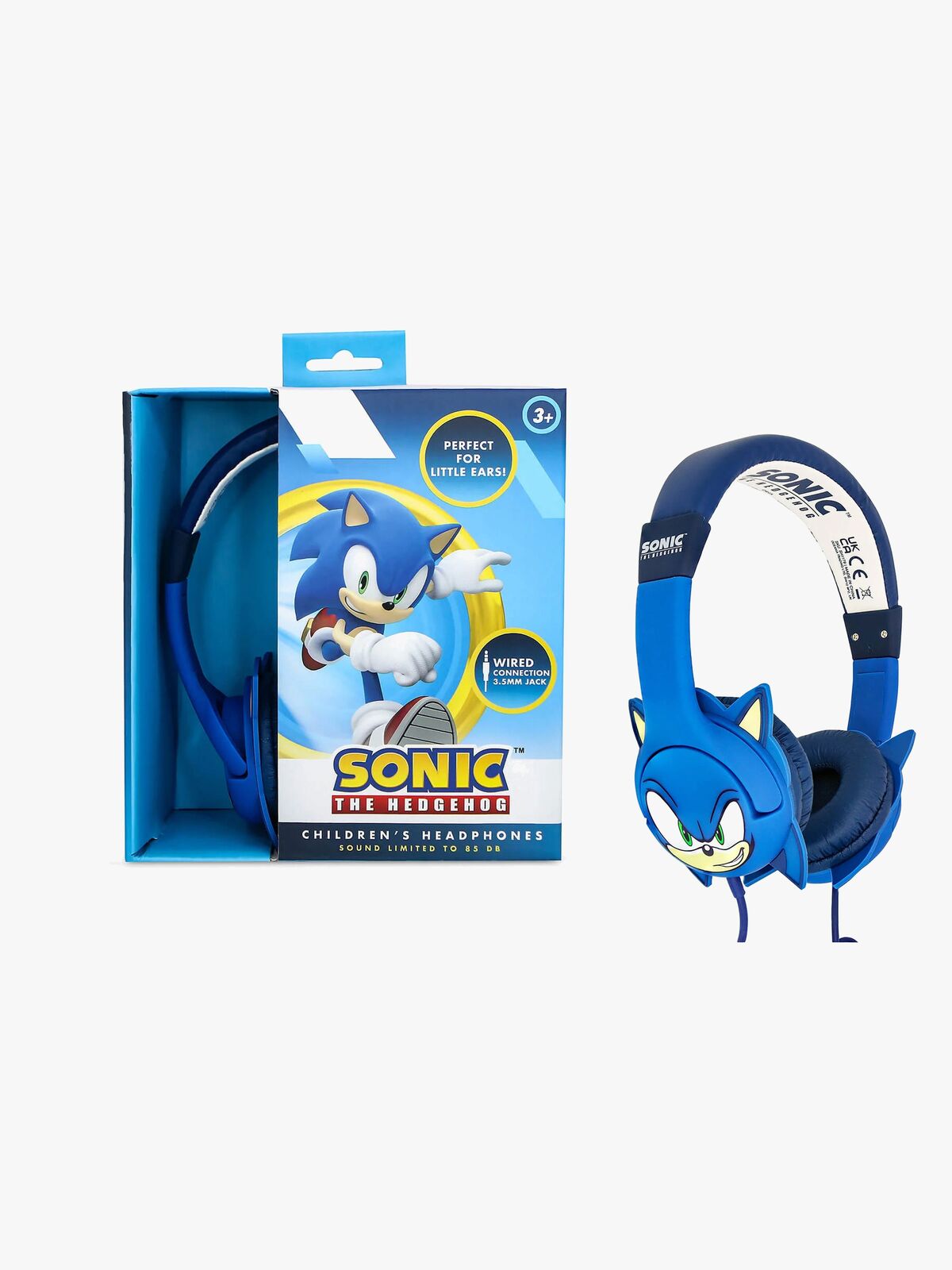 Sonic Høretelefoner med Ører 85dB, Blå