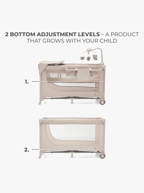Kinderkraft JOY 2 Weekendseng med Tilbehør, Beige