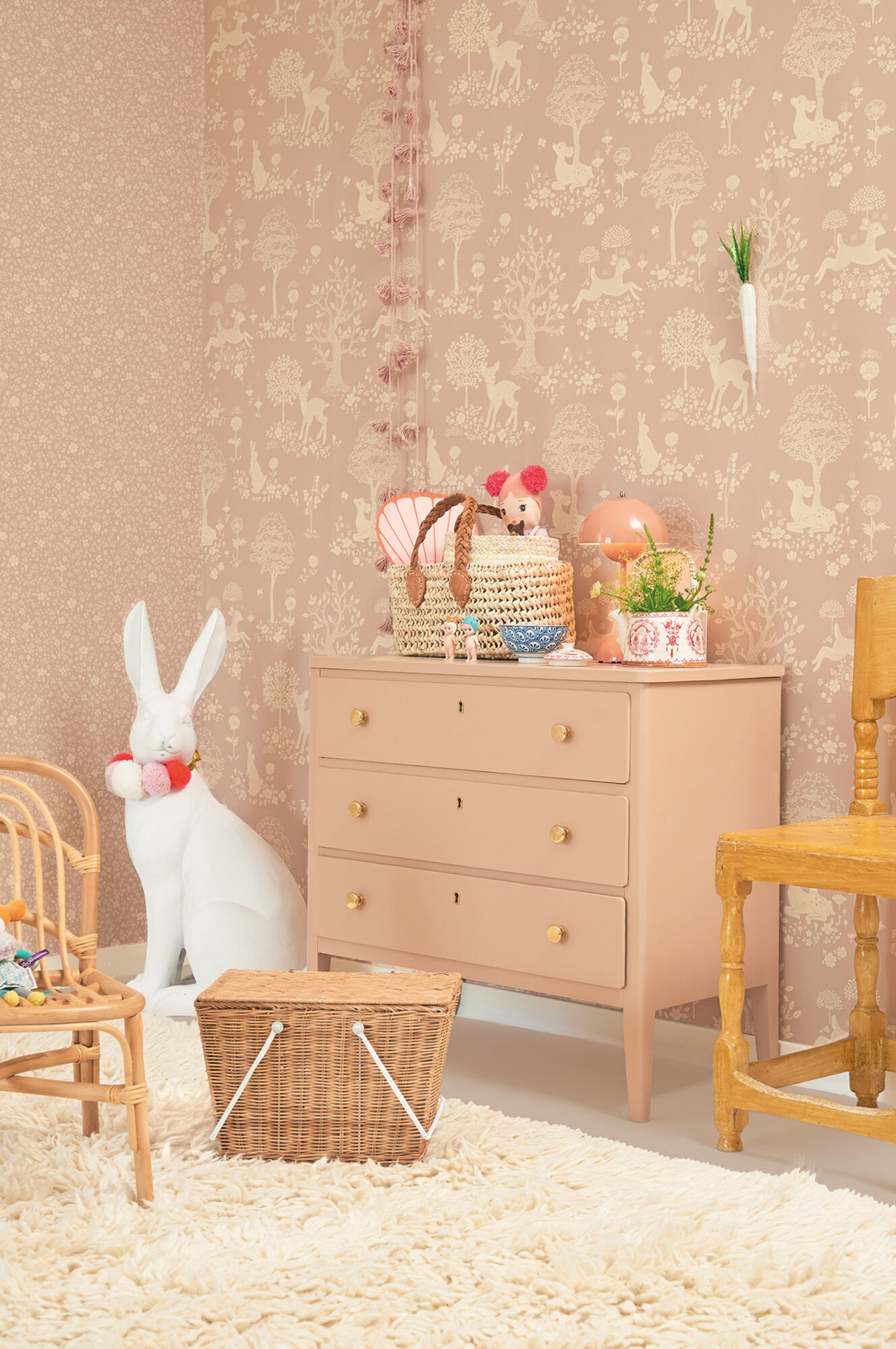 Majvillan Tapet Flora, Dreamy Lilac