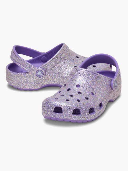 Crocs Classic Fantasy Glitter Crocs, Lilla