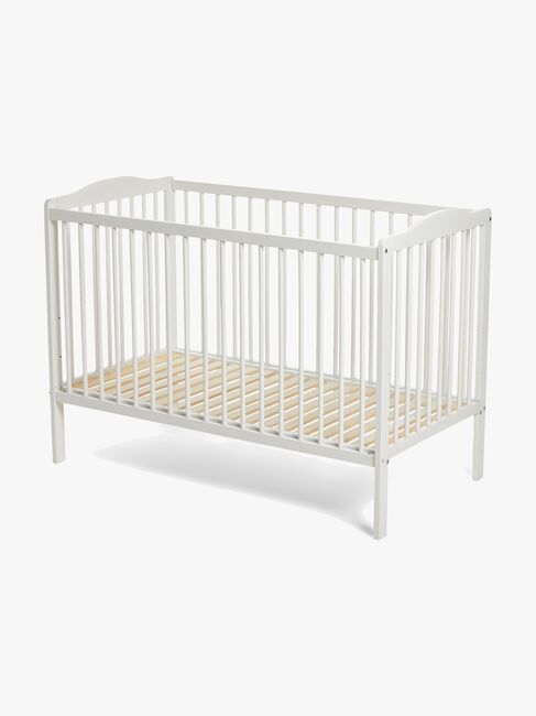 JLY MAJA Dream Basic Tremmeseng med BabyMatex Carpathia Madras 60x120 cm, Hvid