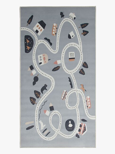 Alice & Fox Gulvtæppe Racerbane 80x150 cm, Grå