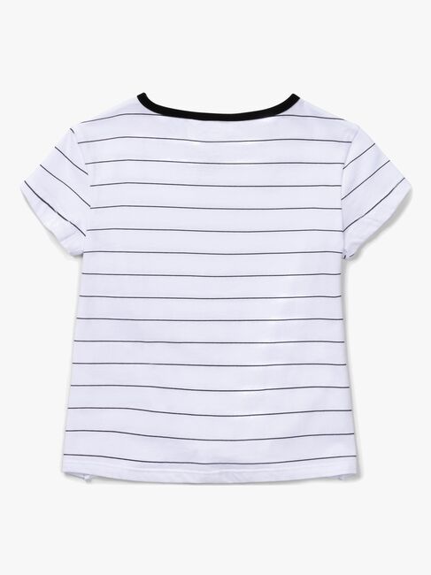 Luca & Lola Barletta Top, White/Black Stripes