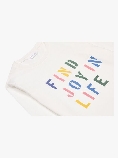 Luca & Lola Prato Langærmet T-Shirt, Offwhite