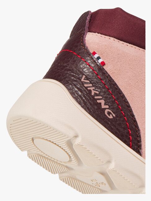 Viking Molde Barefoot Mid TEX 2V Jr Sneakers, Light Pink