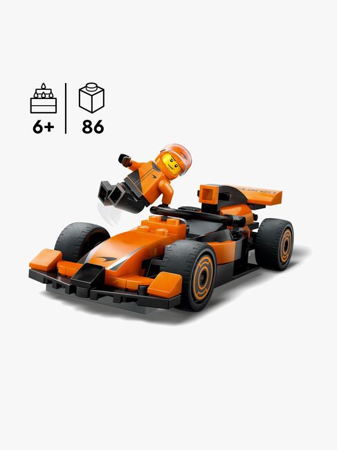 LEGO City 60442 F1-kører med McLaren-racerbil