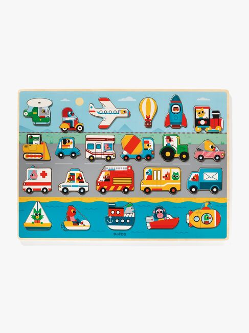 Djeco Træpuslespil Vroom 22 Brikker