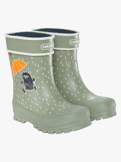 Viking Alv Jolly Mumitroldene Gummistøvler, Green