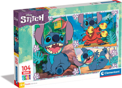 Clementoni Disney Stitch Maxi Puslespil 104 Brikker