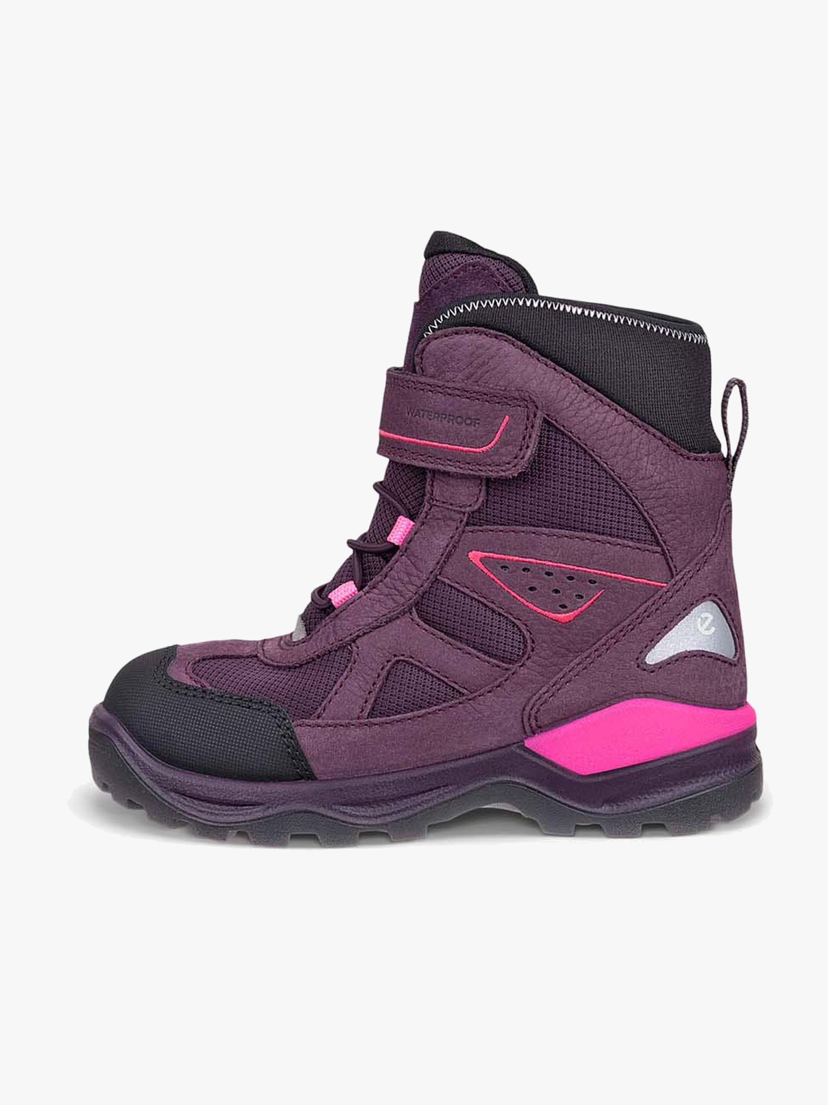 Ecco Snow Mountain Vinterstøvler, Black/Mauve, 36