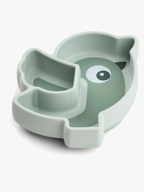 Done By Deer Stick & Stay Silikonetallerken Birdee, Green