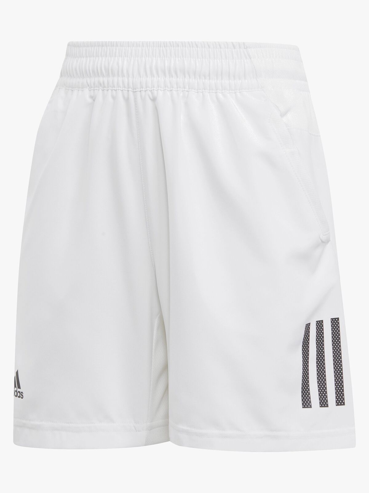 Adidas Boys Club 3-Stripes Shorts, White